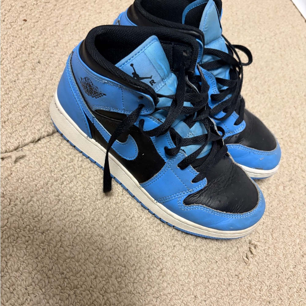 Jordan Black and Blue Sneakers